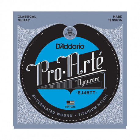  D`ADDARIO EJ46TT PRO ARTE DYNACORE TITANIUM TREBLES, HARD TENSION