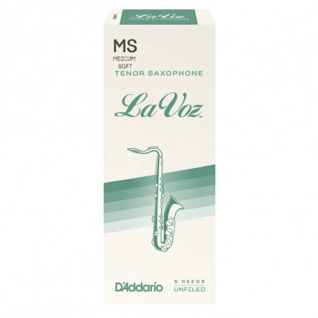 D`ADDARIO RKC05MS La Voz - Tenor Sax Medium Soft - 5 Box
