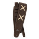 D`ADDARIO 25VDG00 Suede Guitar Strap (Brown)