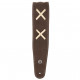 D`ADDARIO 25VDG00 Suede Guitar Strap (Brown)