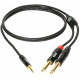 KLOTZ KY5-090 MINILINK PRO Y-CABLE BLACK 0.9 M