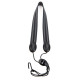 RICO SJA04 Rico Fabric Sax Strap (Jazz Stripe) with Metal Hook