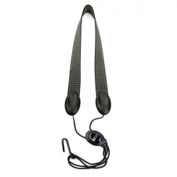 RICO SJA05 Rico Fabric Sax Strap (Gray Scales) with Metal Hook