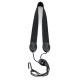 RICO SJA11 Rico Fabric Sax Strap (Black) with Metal Hook