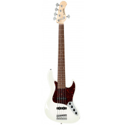 SADOWSKY MetroLine 21-Fret Vintage J/J Bass, Alder, 5-String (Solid Olympic White High Polish)