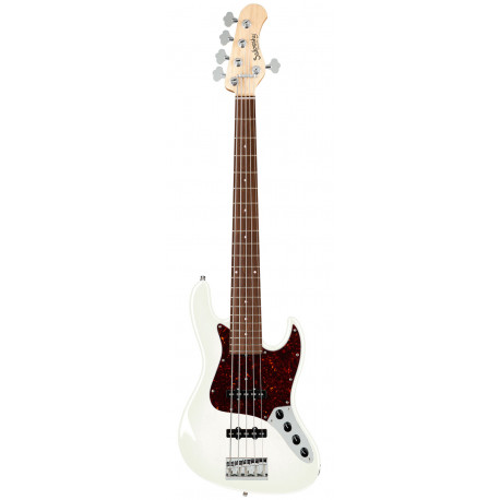 SADOWSKY MetroLine 21-Fret Vintage J/J Bass, Alder, 5-String (Solid Olympic White High Polish)