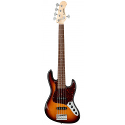 SADOWSKY MetroLine 21-Fret Vintage J/J Bass, Alder, 5-String ('59 Burst Transparent High Polish)