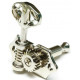 GRAPH TECH PRN-3411-N0 Acoustic 3+3 Skeleton Button Nickel