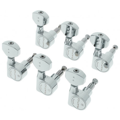 GRAPH TECH PRN-2721-C0 Ratio Electric 6 In-line Contemporary Mini 2 Pin - Chrome