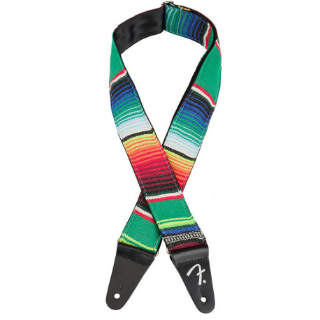 FENDER 2" SERAPE STRAP GREEN MULTI