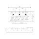 PAXPHIL BB008 CR BASS BRIDGE 5-STRING (CHROME)