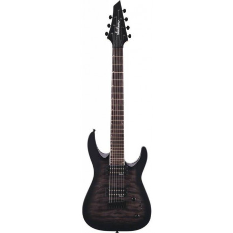JACKSON JS22Q-7 DKA DINKY ARCH TOP HT TRANSPARENT BLACK BURST