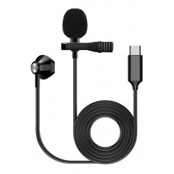 FZONE KM-05 LAVALIER MICROPHONE W/ EARPHONE (USB Type C)